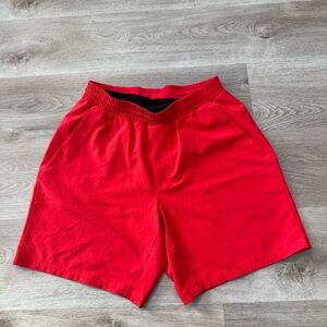 Lululemon Mens M Channel Cross Swim Short 7" Brief Liner Athletic Drawstring Gym